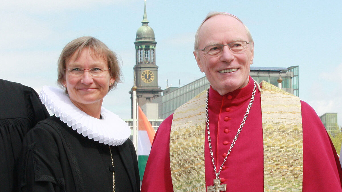 Bischöfin Kirsten Fehrs und Erzbischof Werner Thissen (Archiv).