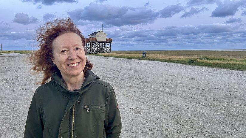 Gabriele Weiter aus Speyer am Strand von St. Peter-Ording Gabriele Weiter aus Speyer am Strand von St. Peter-Ording