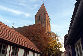 Marienkirche zu Grimmen: Gottesdienst zum Auftakt für den Reformationsempfang 2015 der Nordkirche. Foto: Döbler