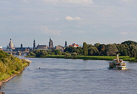 Die Elbe bei Dresden.